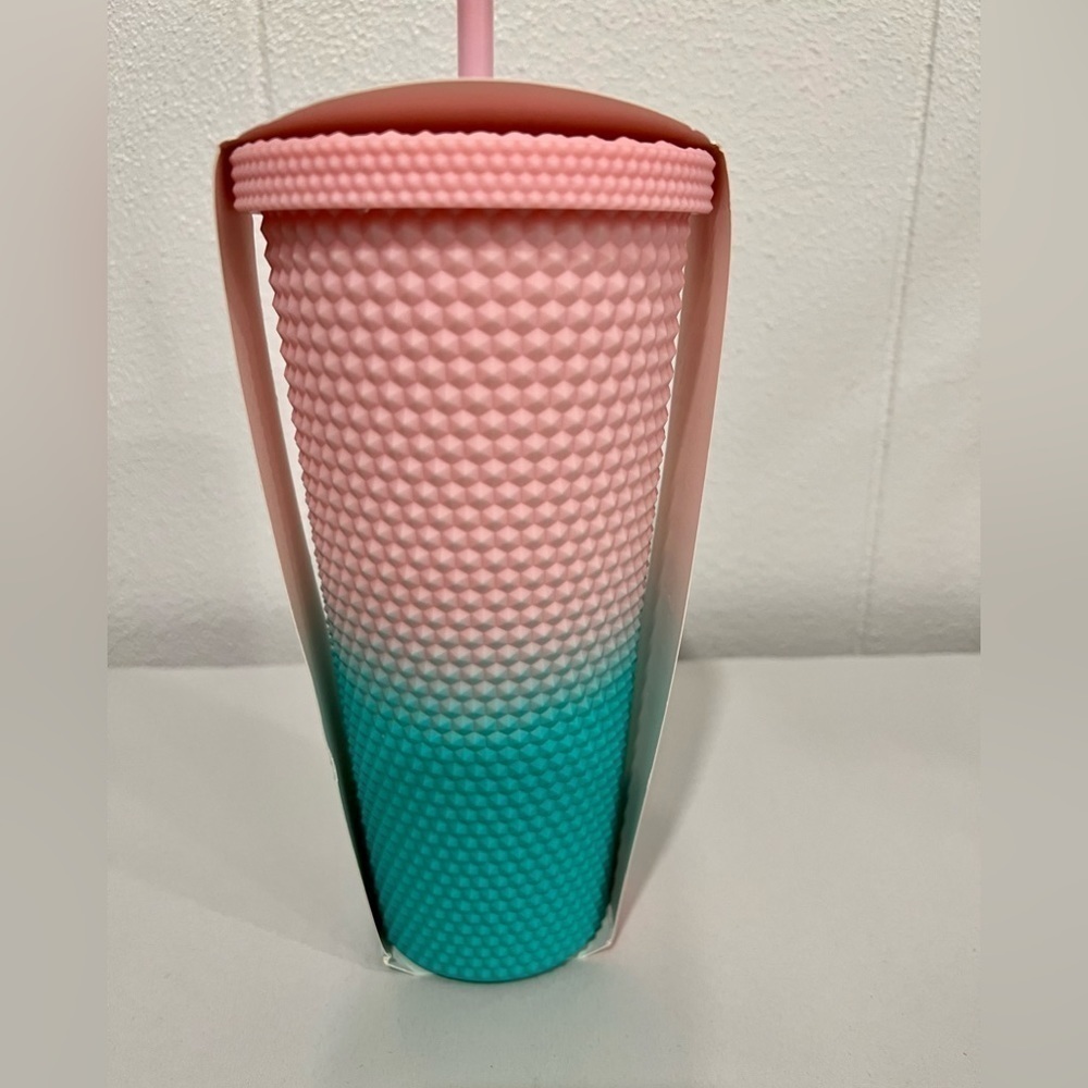 - Manna Lilac Studded Rubberized Ombré finish Tumbler